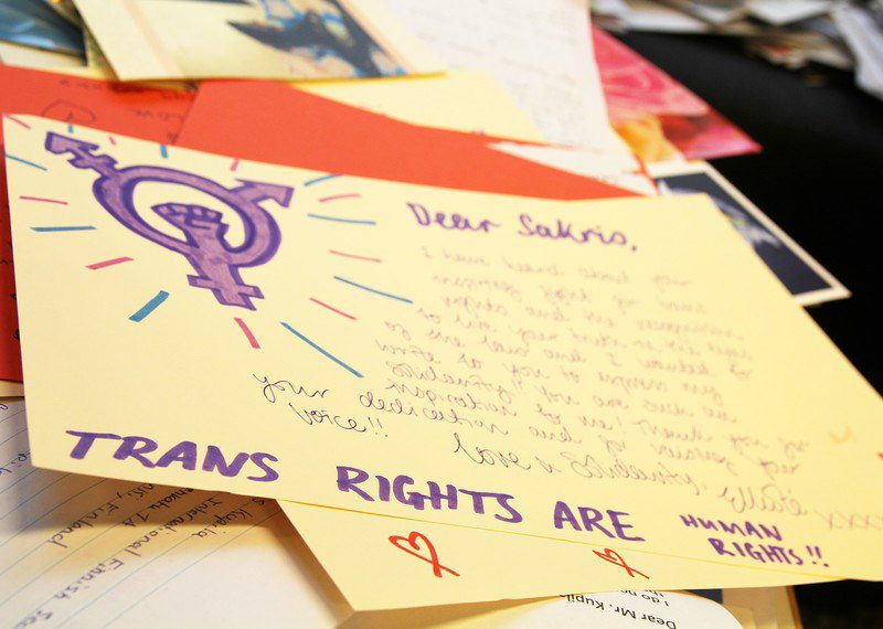 Listy solidarności dla Sakrisa, © Tomi Asikainen /Amnesty International